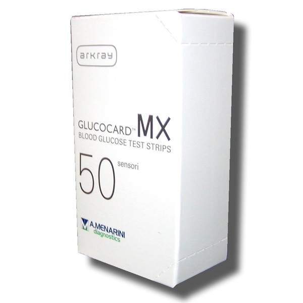 Glucocard MX - 50 Strisce Reattive per Test il della Glicemia - Gluco Card, Bianco