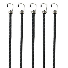 5 Piece 24" Long Bungee Cords, Multipurpose Use