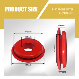 Shakas 20 PCS Glad Hand Seals, Polished Finish Brake Air Hose Seal Rubber Grip Valve Gasket, Replacement Accessories, Universal Fits Most Trailers Semi Trucks Vans (Red & Blue)