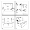 Eacam Wall-Mounted Bathroom Tissue Dispenser Tissue Box Holder for Multifold