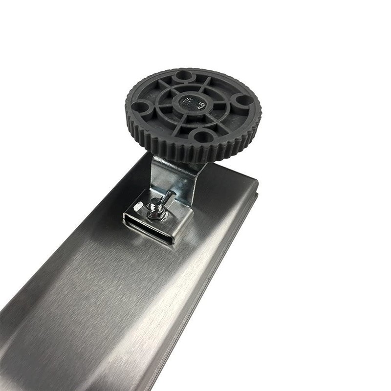Neodrain 28-Inch Linear Shower Drain with Removable Quadrato Pattern Grate,