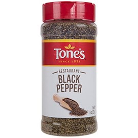 Tone's Restaurant Black Pepper, 8.00 Ounce