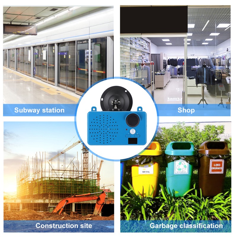 Voice Prompter Warning Waterproof Infrared Body Sensor for Construction Site