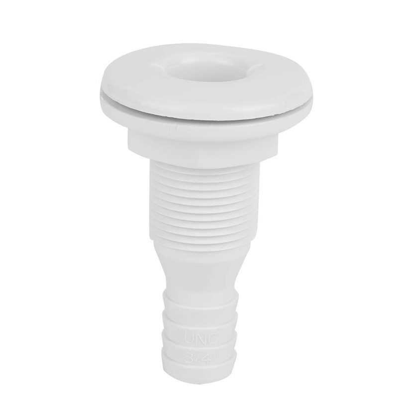 Klanata 3/4 Plastic Marine Thru Hull Fitting, Boat Drain Outlet