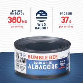 Bumble Bee Solid White Albacore Tuna in Water, 7 oz. Can (Pack of 24)