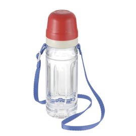 Richell Odekake Lunch-kun Plastic Bottle with 2 Tier Cup Belt R, 1 x 1