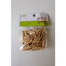 Natural Wood Perfect Home Decor Wood Pinch Natural Small (50 Pack)
