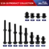 5/16-18 x 1-1/4" Hex Head Screw Bolt, Nuts, Flat &