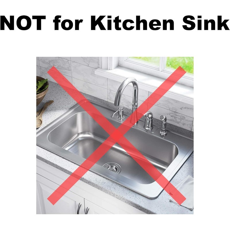 3-Pack Stainless Steel Sink Strainer (2.25"/5.5 cm Top) for Bathroom/Laundry/RV