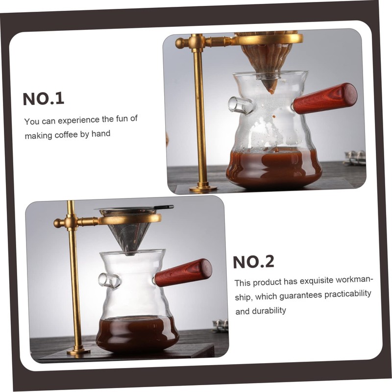 Ciieeo Turkish Coffee Pot with Handle High Temperature Glass Kettle