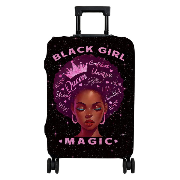 hswosnas Luggage Cover Approved Cute Travel Suitcase Protector Pink Magic