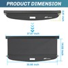 Nilight Trunk Cargo Cover for Honda HRV 2023 2024, Retractable