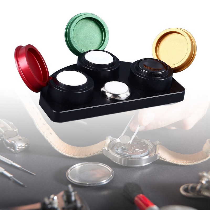 Watch Repair Oil Cup Stand Metal Ceramic Watchmaker Grease Holder
