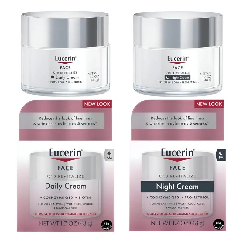 Eucerin Q10 Crema Antiarrugas Día + Noche 2x48g