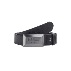Cipo & Baxx Men's Leather Belt Accessory Design Pattern Robust Clasp CG195, black