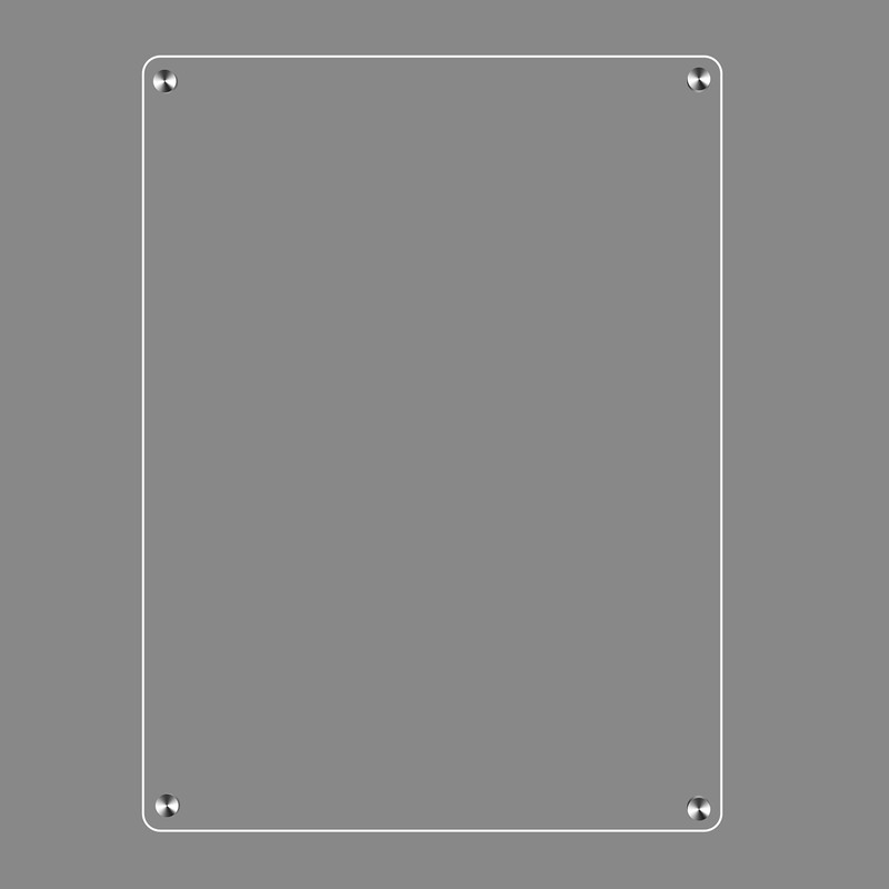 Clear Acrylic Magnetic Monthly and Weekly Planning Board for Fridge