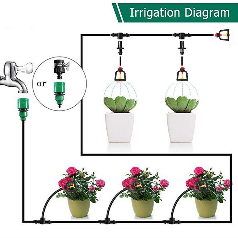 Adjustable DIY Automatic Watering Tool Drip Irrigation Kit Flower Pot
