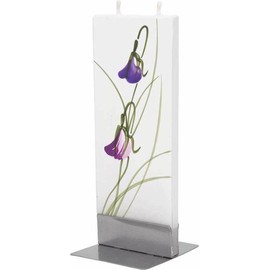 Flatyz - Twin Wick Flat Candle - Purple Bells
