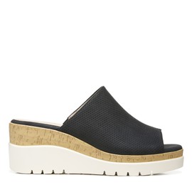 Naturalizer Women Goodtimes Mule Slip On Wedge Sandal, Black, 6