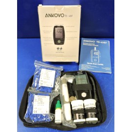 NEW Ankovo TD-4267 Blood Glucose Monitor / 100 Strips 100 Lancets / Complete Set