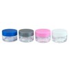 Beauticom 600 Pieces 20G/20ML Round Clear Jars with Mixed Color
