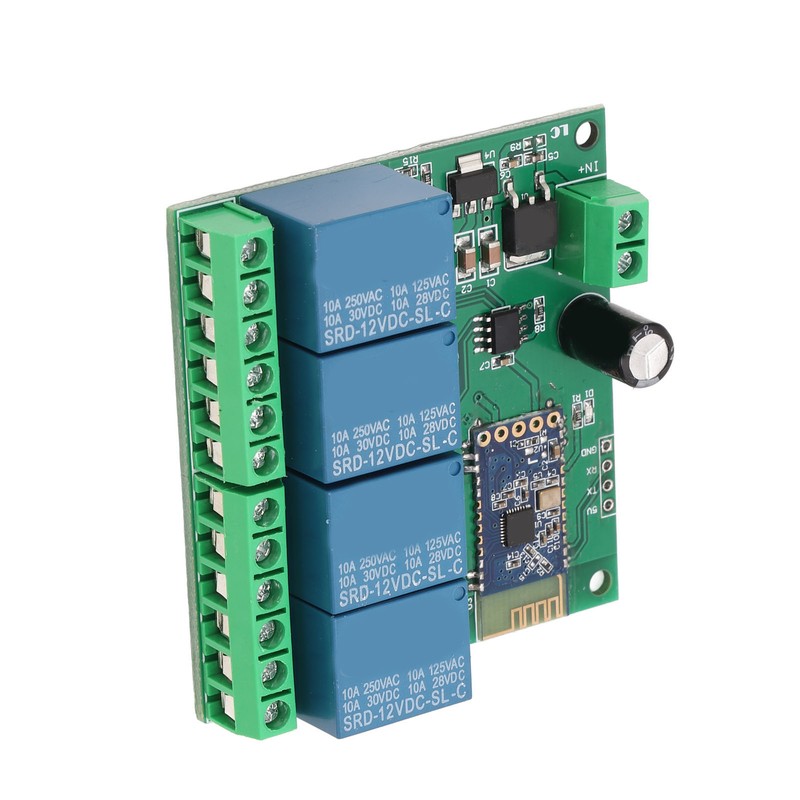 4 Channel Bluetooth Relay Module Remote Control Strong Anti Interference
