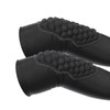 2 Pcs Kids Knee Pads Black Soft Breathable Lightweight Impact
