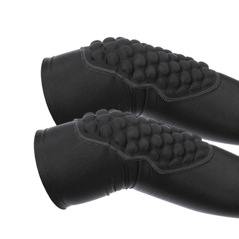 2 Pcs Kids Knee Pads Black Soft Breathable Lightweight Impact