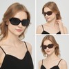 TJUTR Trendy Oversized Sunglasses for Women, Polarized UV Protection Sun