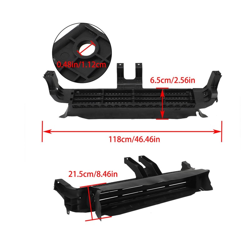 ANTUKO Active Grille Shutter with Motor Replacement for Rogue 2016-2019