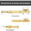 Fishing Line Hook Knot Tying Tool, Copper Practical Knot Line