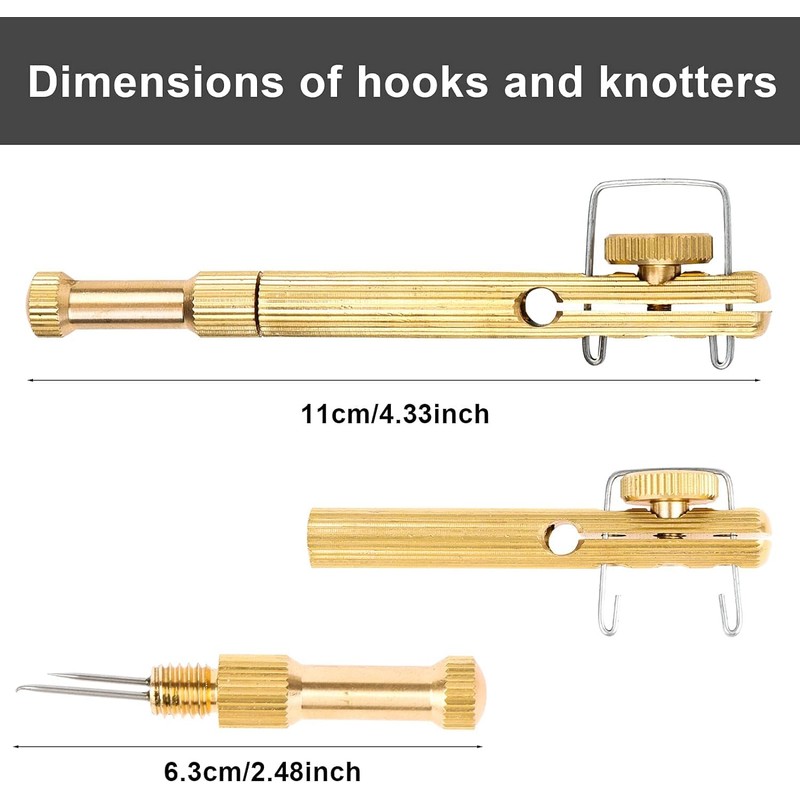 Fishing Line Hook Knot Tying Tool, Copper Practical Knot Line