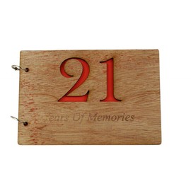 21st Anniversary Scrapbook - 21 Years of Memories Add Photos and More