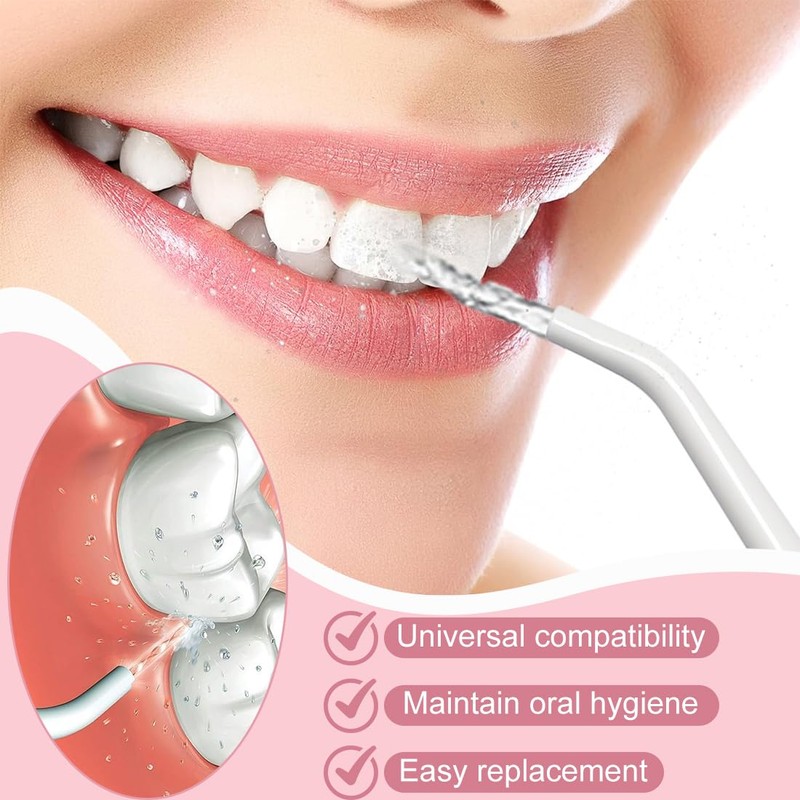 DOKRIN Oral Irrigator Accessories, 2-Piece Oral Irrigator Nozzle Compatible with