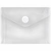 FolderSys Document Folder with Velcro Closure Tab A7 Landscape Polypropylene Matt Effect Clear