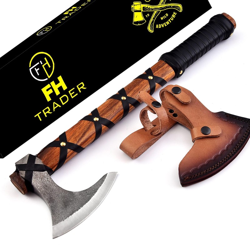 Viking Axe of Ragnar Lothbrok Hunting Axe with Rosewood Handle