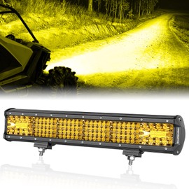 Amber LED Light Bar, OFFROADTOWN 18inch 272W LED Driving Light Spot Flood Combo LED Fog Light Offroad Lights for Truck Pickup Toyota Chevy Ram UTV Polaris Can Am Car