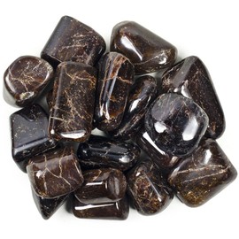 Hypnotic Gems Materials: 2 Pieces of Top Grade Hand Polished Garnet from India - Avg 1" to 1.25" - Bulk Natural Polished Tumbled Gemstone Supplies for Wicca, Reiki, and Energy Crystal Healing