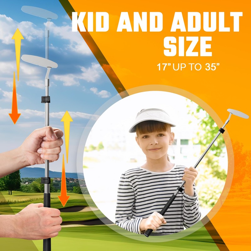 Go for It Golf Kids Putter with Extendable Shaft -