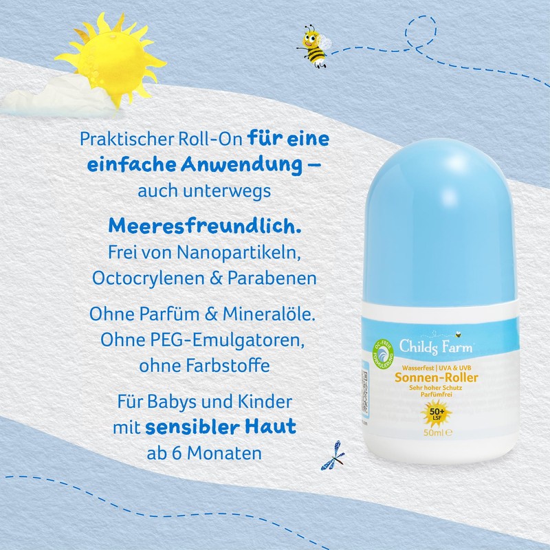 Childs Farm Sun Roller for Children and Babies, Very High