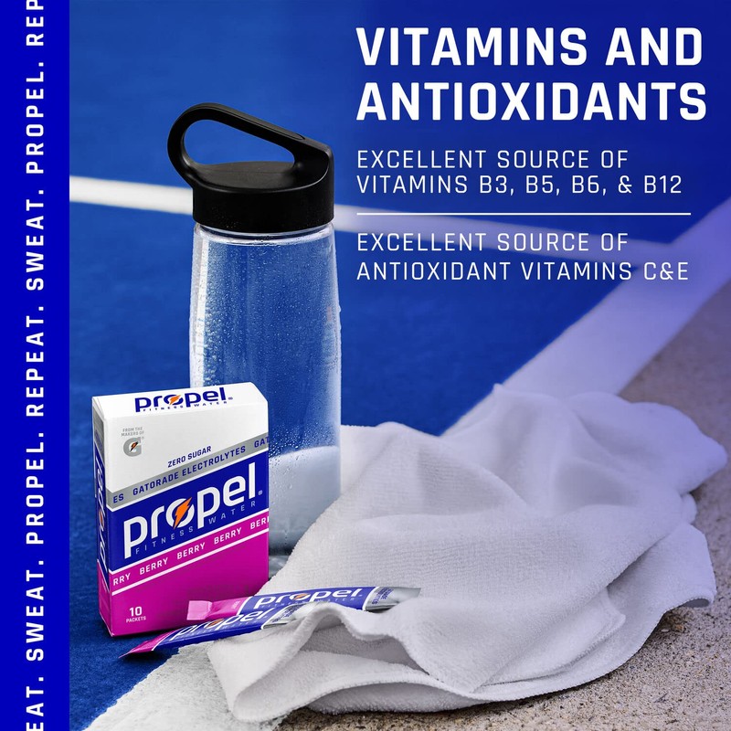 Propel Powder Packets 3 Flavor Grape Variety Pack With Electrolytes,