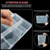 DARUITE Plastic Organizer Box, 12 Grid Storage Box with Removable