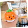 CHILDWEET Carrot Shaped Kitchen Timer Mechanical Cooking Countdown Tool for