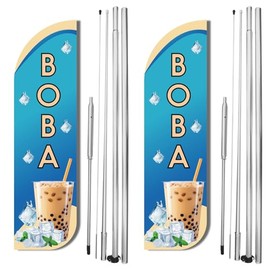 OnPoint Wares Boba Flag With Complete Hybrid Pole set - Pack of 2