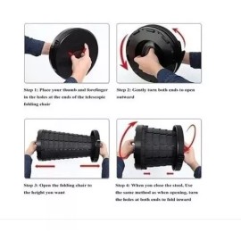 HGI Banco Retráctil Taburete Plegable Súper Práctico Resistente