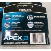topcare NEW Topcare APEX 3 Razor Refill Cartridges Box Total