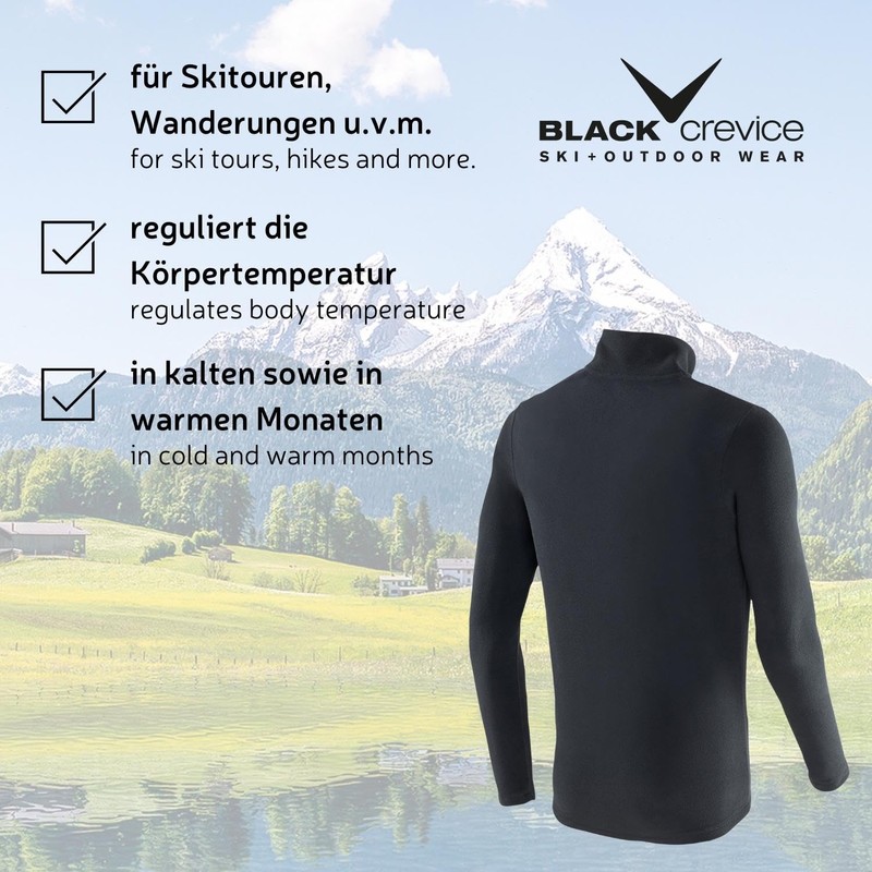 Black Crevice Skirolli, Maglia, Uomo, bianco / nero, XXL