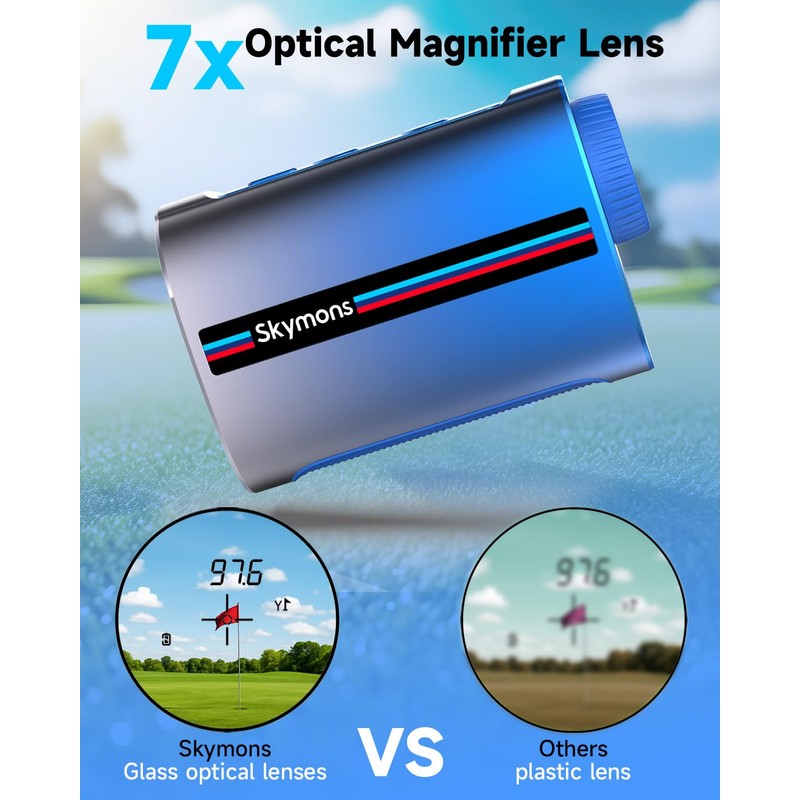 Mini Metal Golf RangeFinder, Gradient Blue