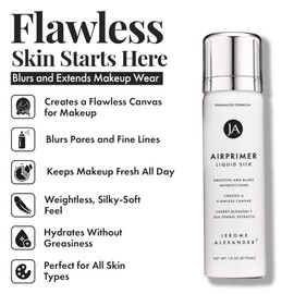 MagicMinerals LiquidSilk Air Primer by Jerome Alexander, Spray Formula Smoothes Skin & Minimizes Appearance of Pores for Flawless Makeup Application
