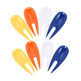 GANAZONO 8pcs Golf Divot Fork Durable Divot Repair Tool for Golfing Training Portable Colors White Orange Essential Golf Accessory